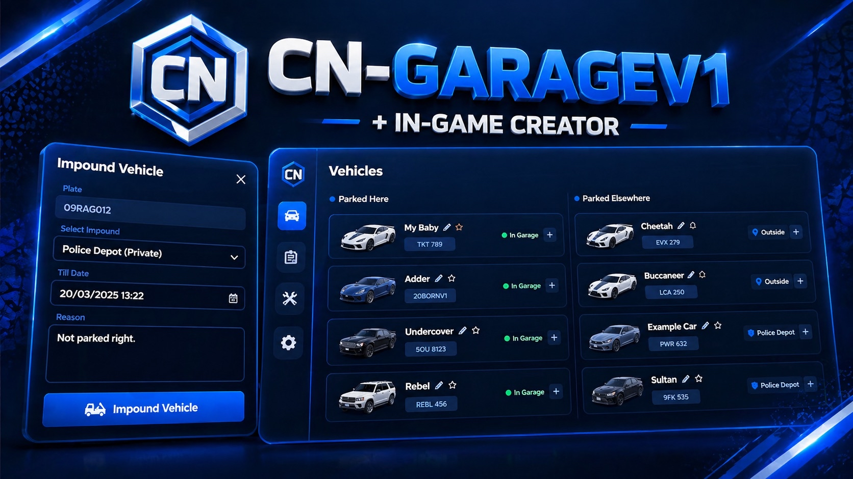 CN Garage V1 — aperçu