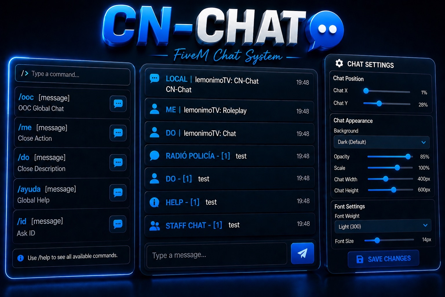 CN Chat — aperçu
