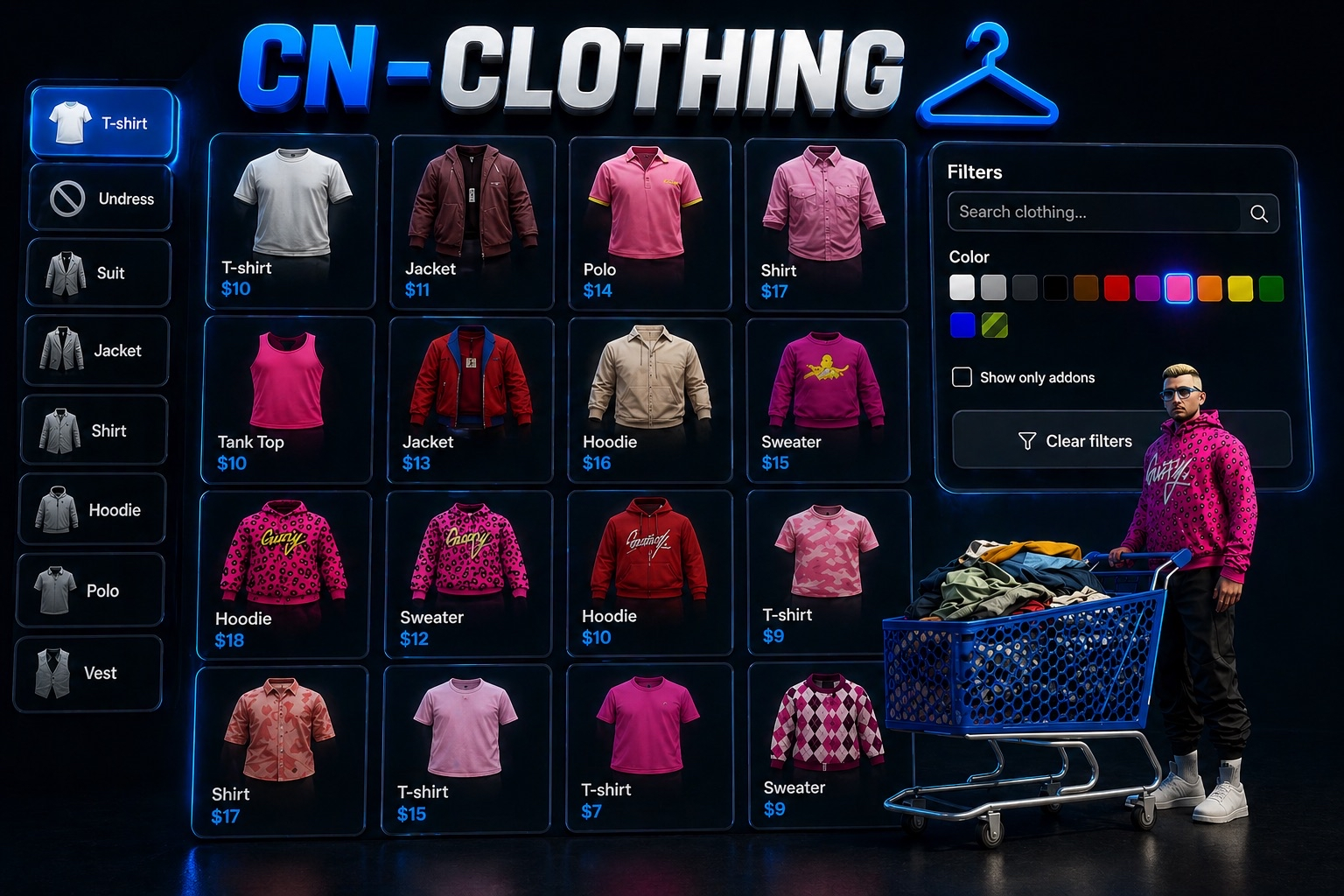 CN Clothing — aperçu